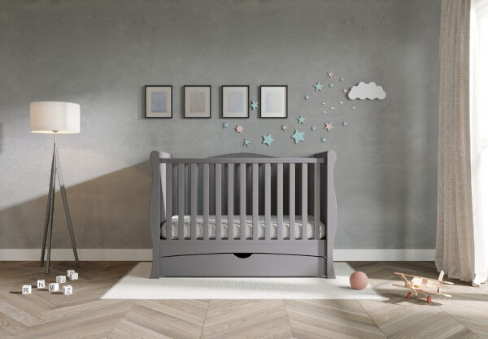 VICULII Gilbert Cot Bed "Grey"